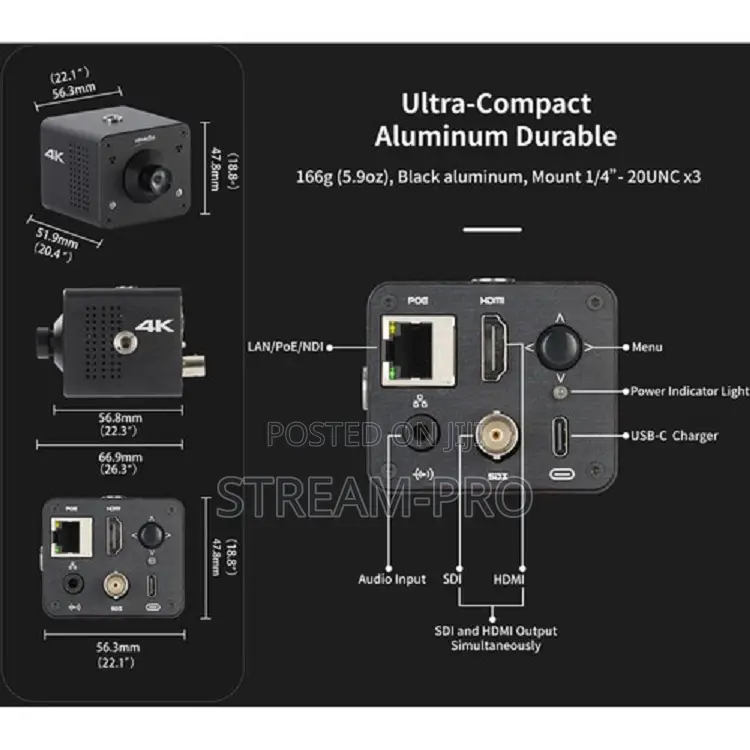 Zowietek Ndi Hx3 Pov Camera With 5-50mm Lens (C-Mount)