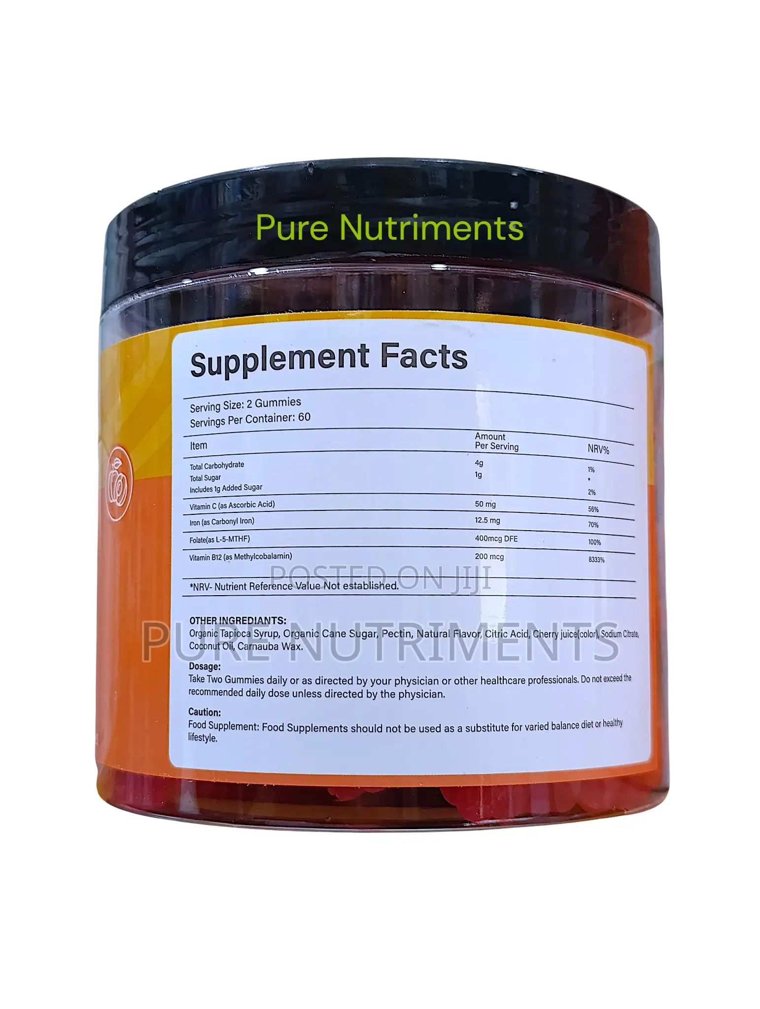 Ved Iron Vitamin C Gummies 120 Gum–Blood Support, Energy Immunity