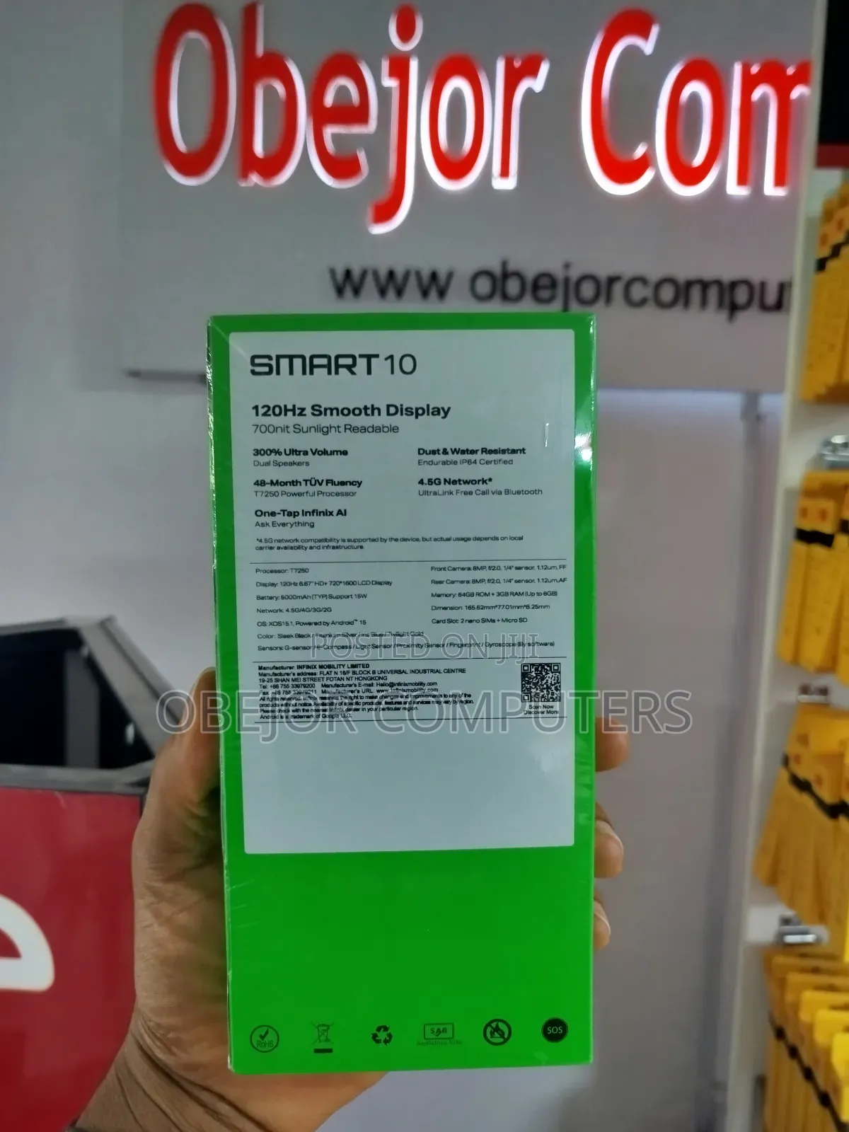 New Infinix Smart 10 64 GB Black