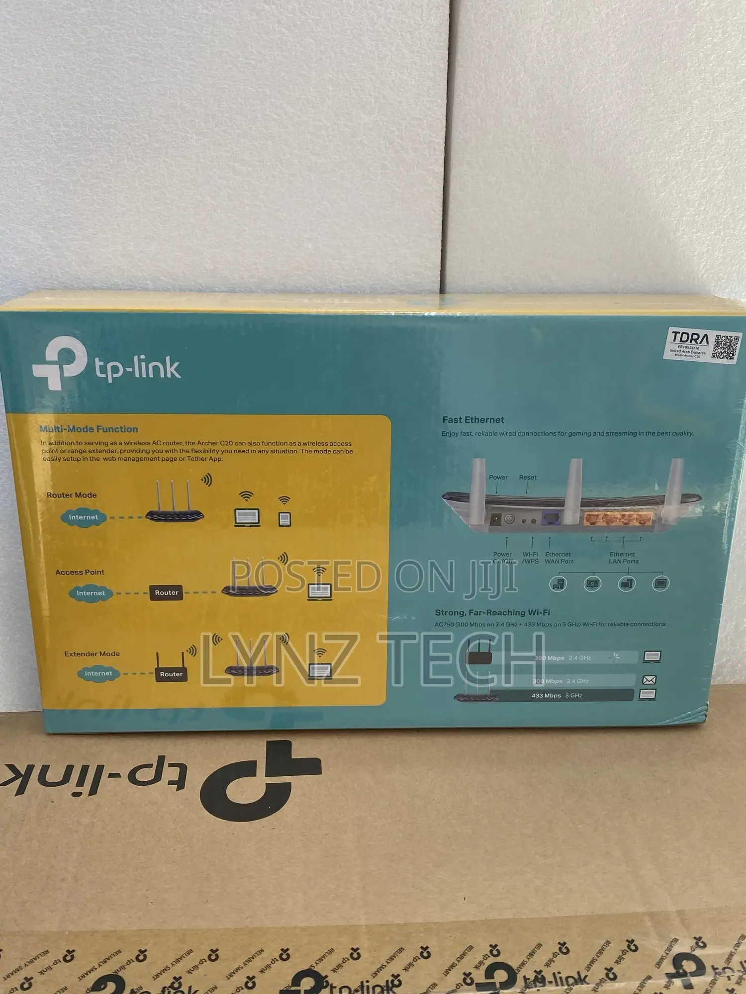 Tp-Link Ac750 Wireless Router Dual Band (Archer C20)