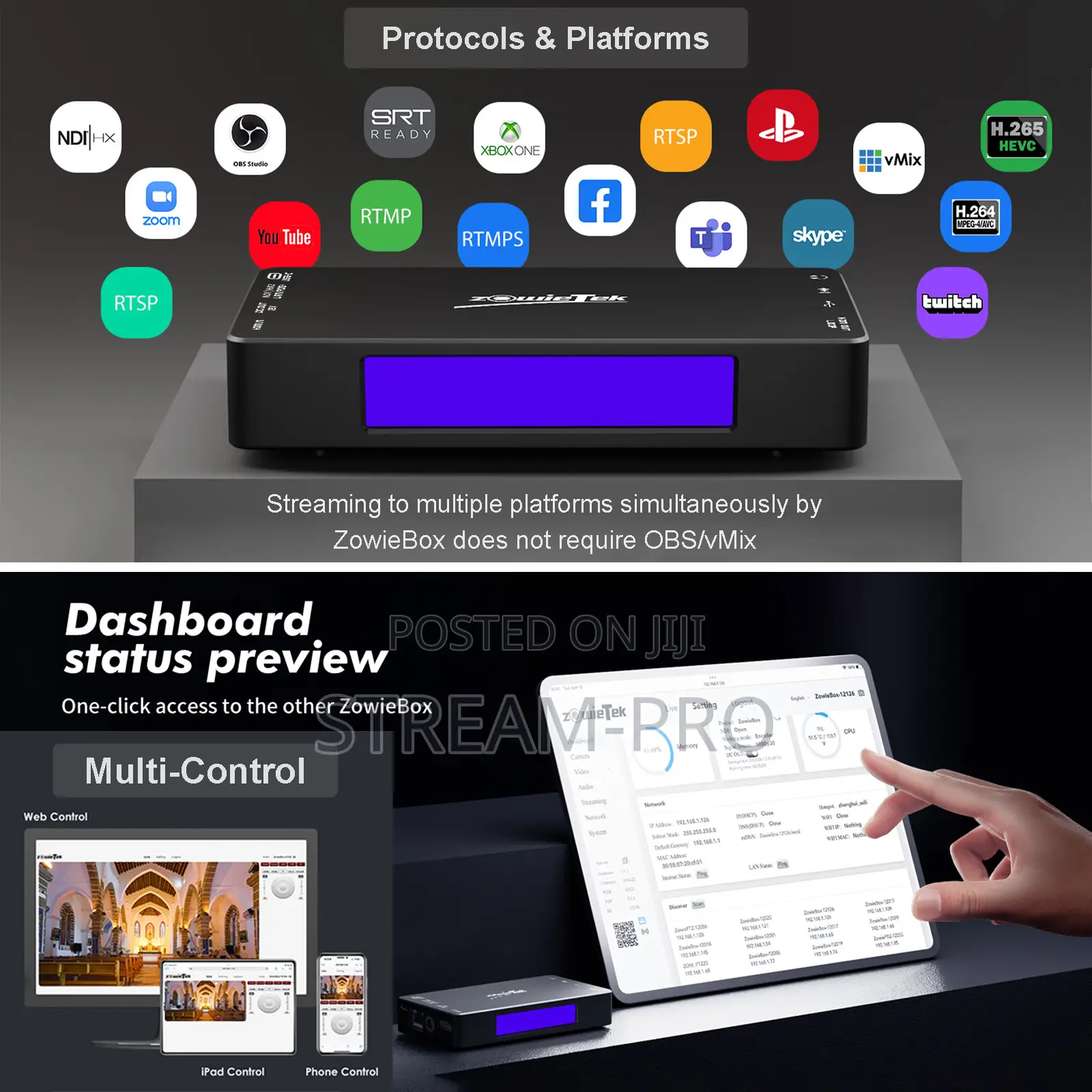 Zowiebox 4k60 Hdmi Ndihx Video Encoder/Decoder