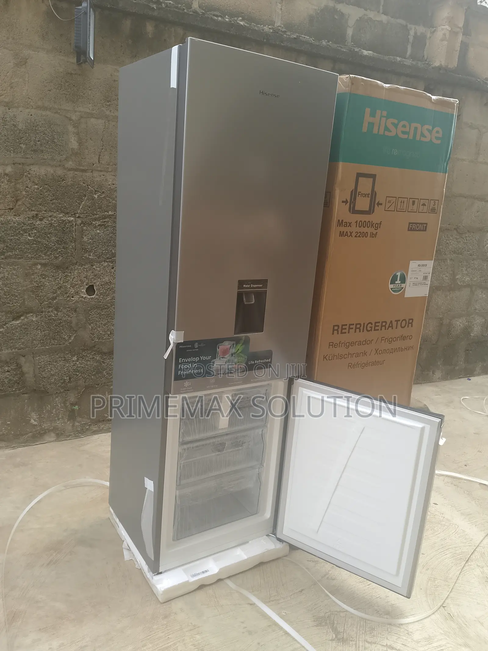Hisense Double Door Fridge With Water Dispenser