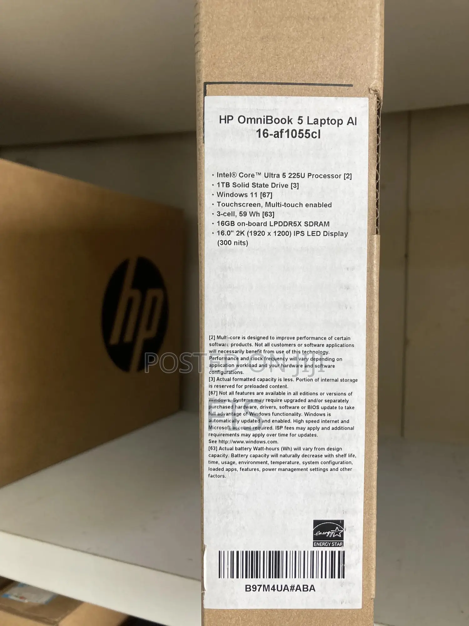New Laptop HP OmniBook 5 16" 16GB Intel Core Ultra 5 SSD 1T