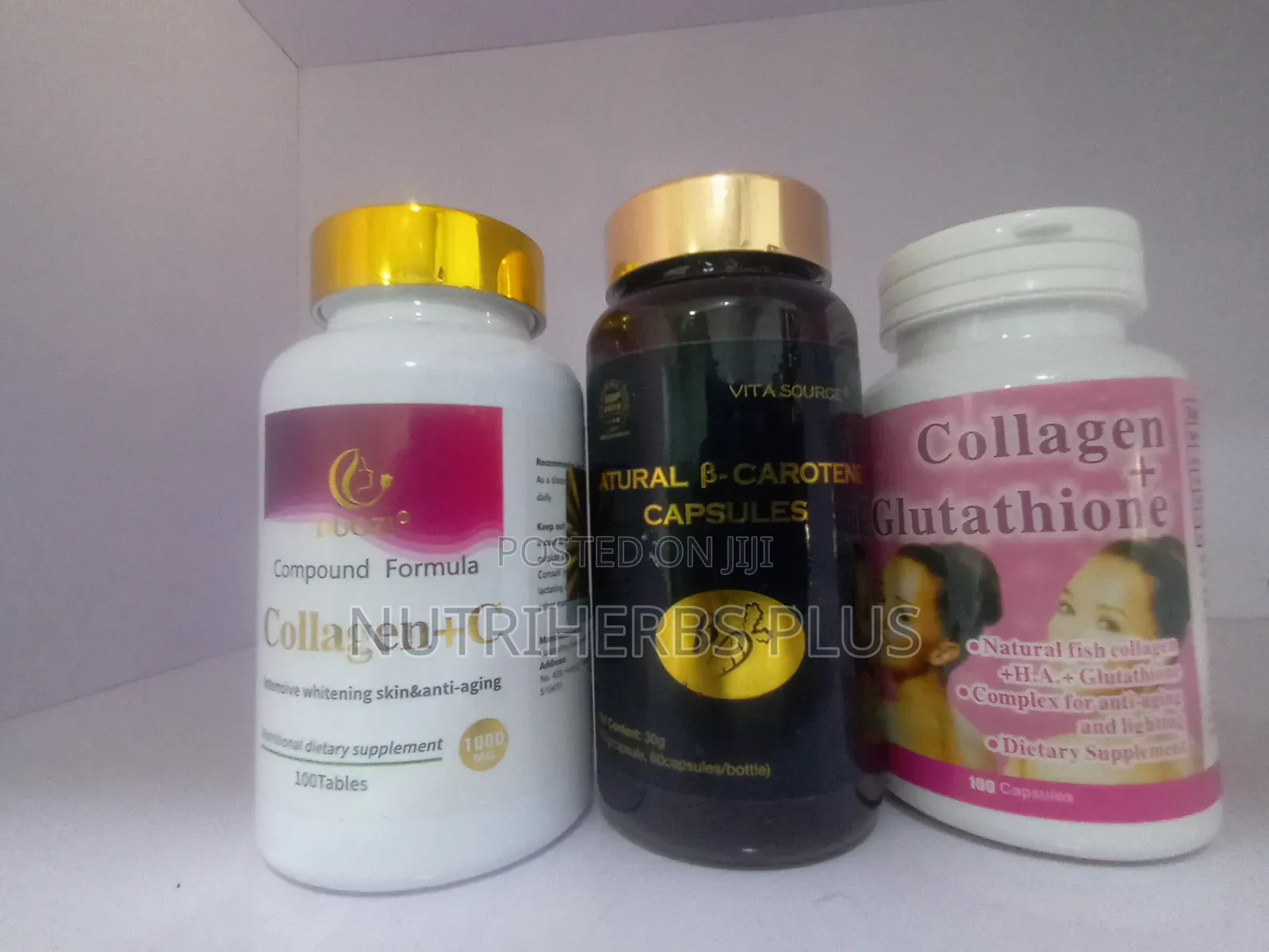 Collagen+ C + Natural B Carotene + Collagen+ Glutathione: For Skincare