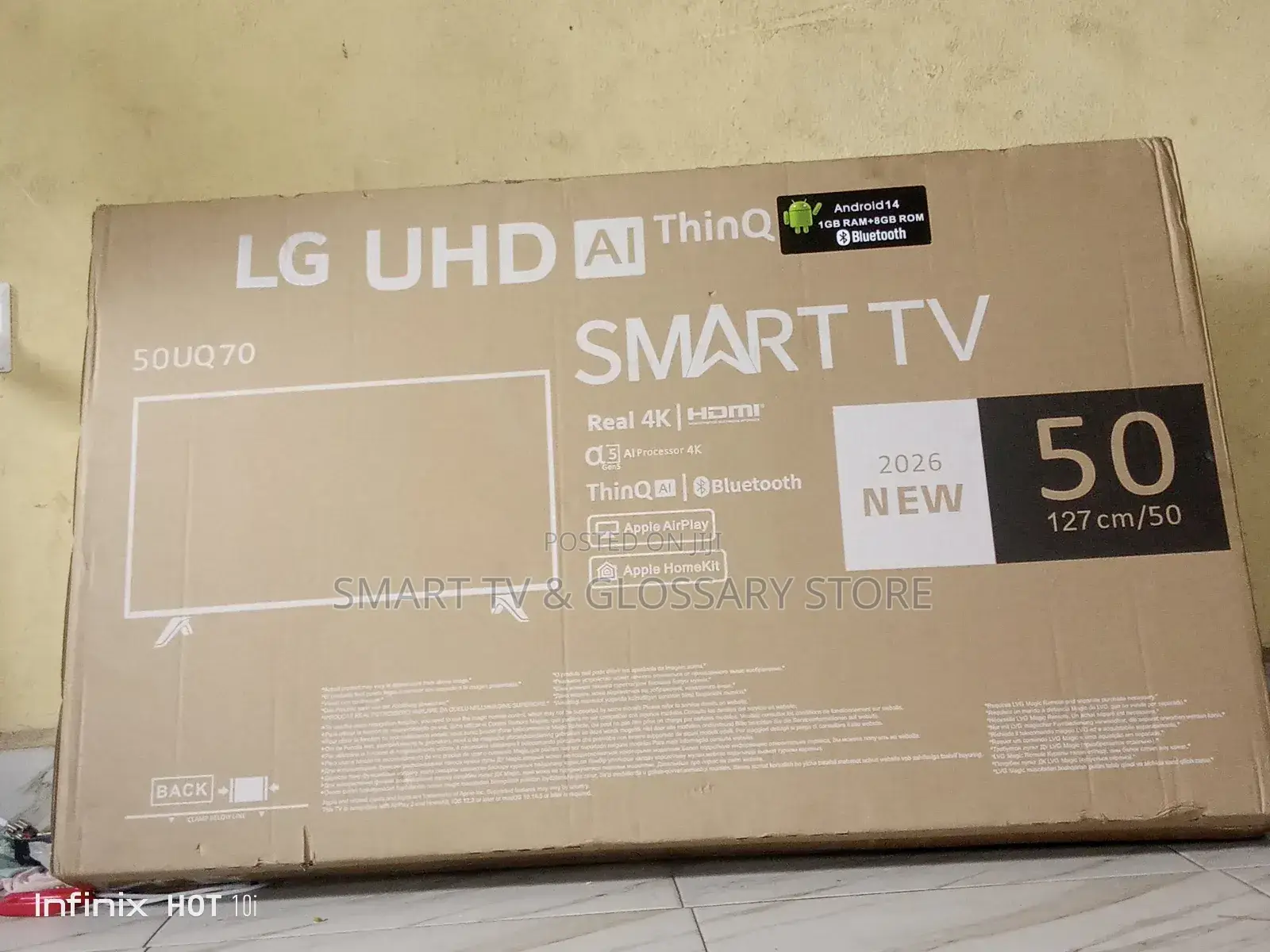 Lg 50 Inches Long With Google Play and Satellite
