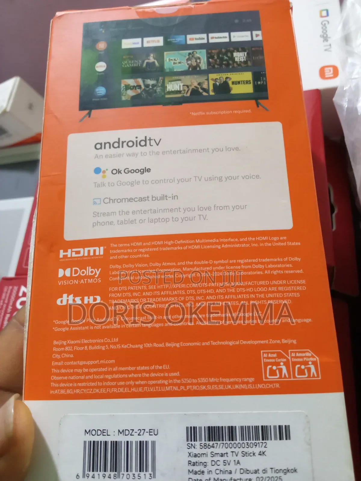 Xiaomi Smart Tv Stick – Android Tv Portable Streaming Media Player