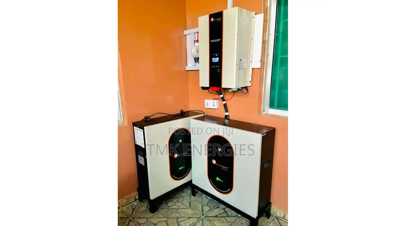 10kva Felicity Inverter and Two 10kwh Solar Installation With 12 600w