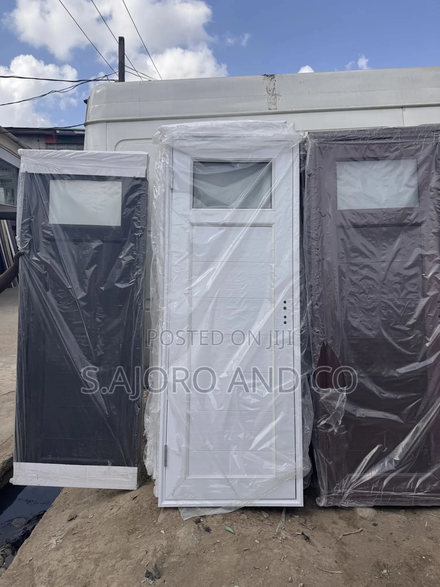 PVC Toilet and Bathroom Door 750mm (Brown and White Available)