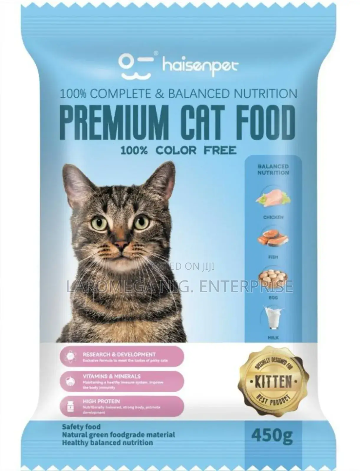 Haisenpet Adult Cat and Kitten Dry Food (3kg and 7kg)
