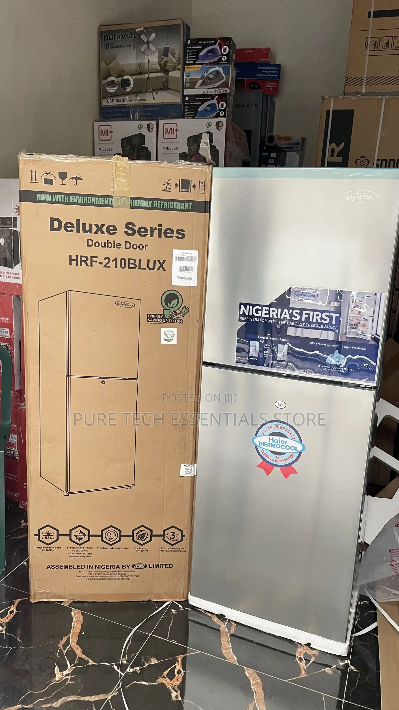 New Haier Thermocool Hft210 Refrigerator Double Door