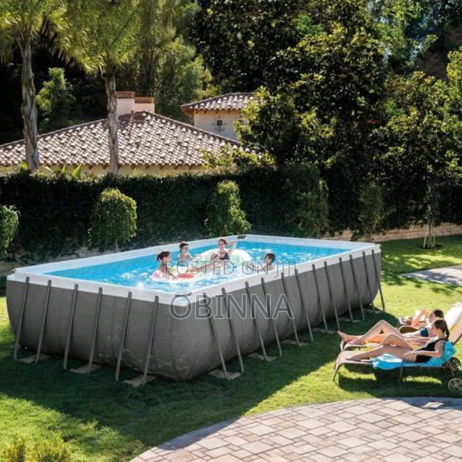 Intexultraabove Ground Pool With Sand Filter Pump - 24' X 12' X 52"
