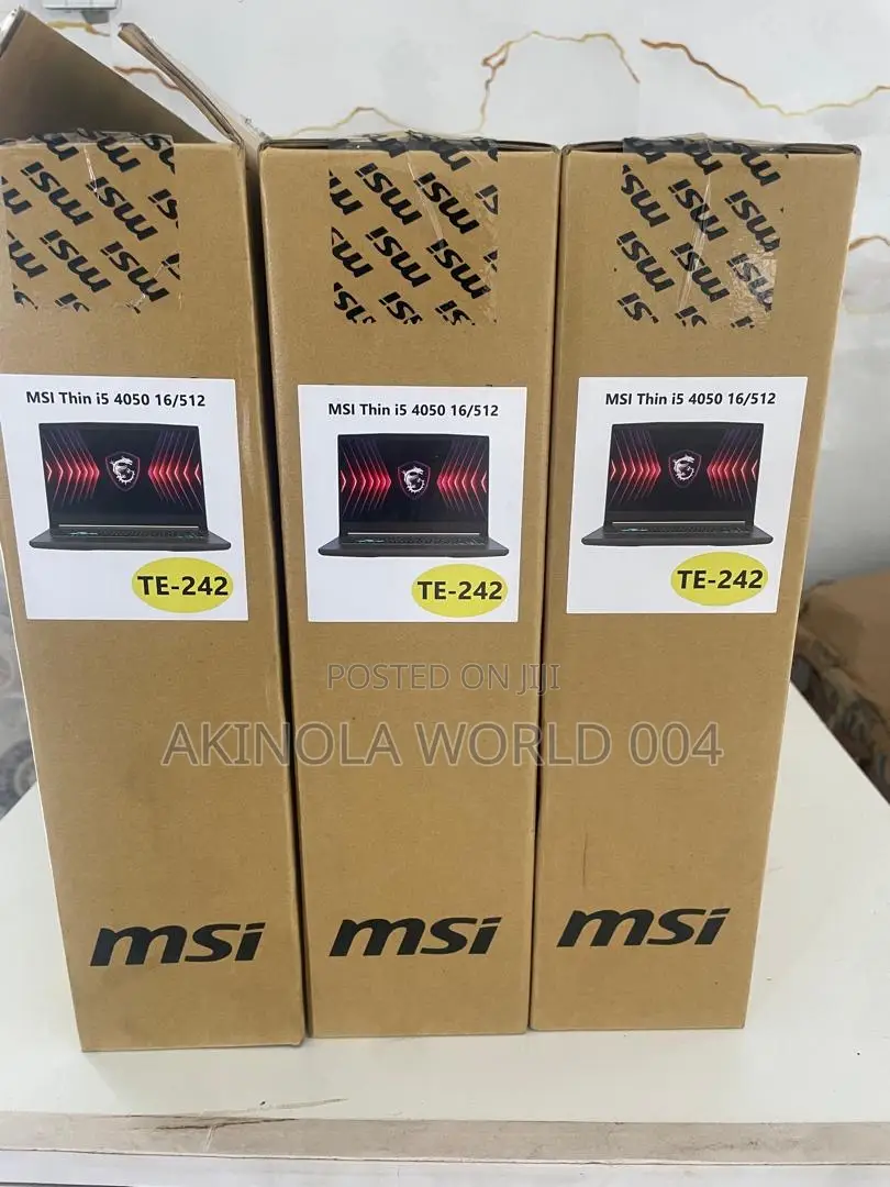 New Laptop MSI 16GB Intel Core i5 SSD 512GB