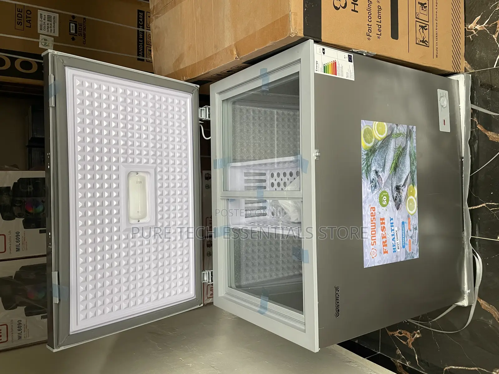 Original Snowsea 200 Liters Chest Freezer With Inner Glass
