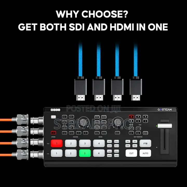 Gostream Duet: Sdi Broadcast Video Switcher for Live Stream Ndi|Hx