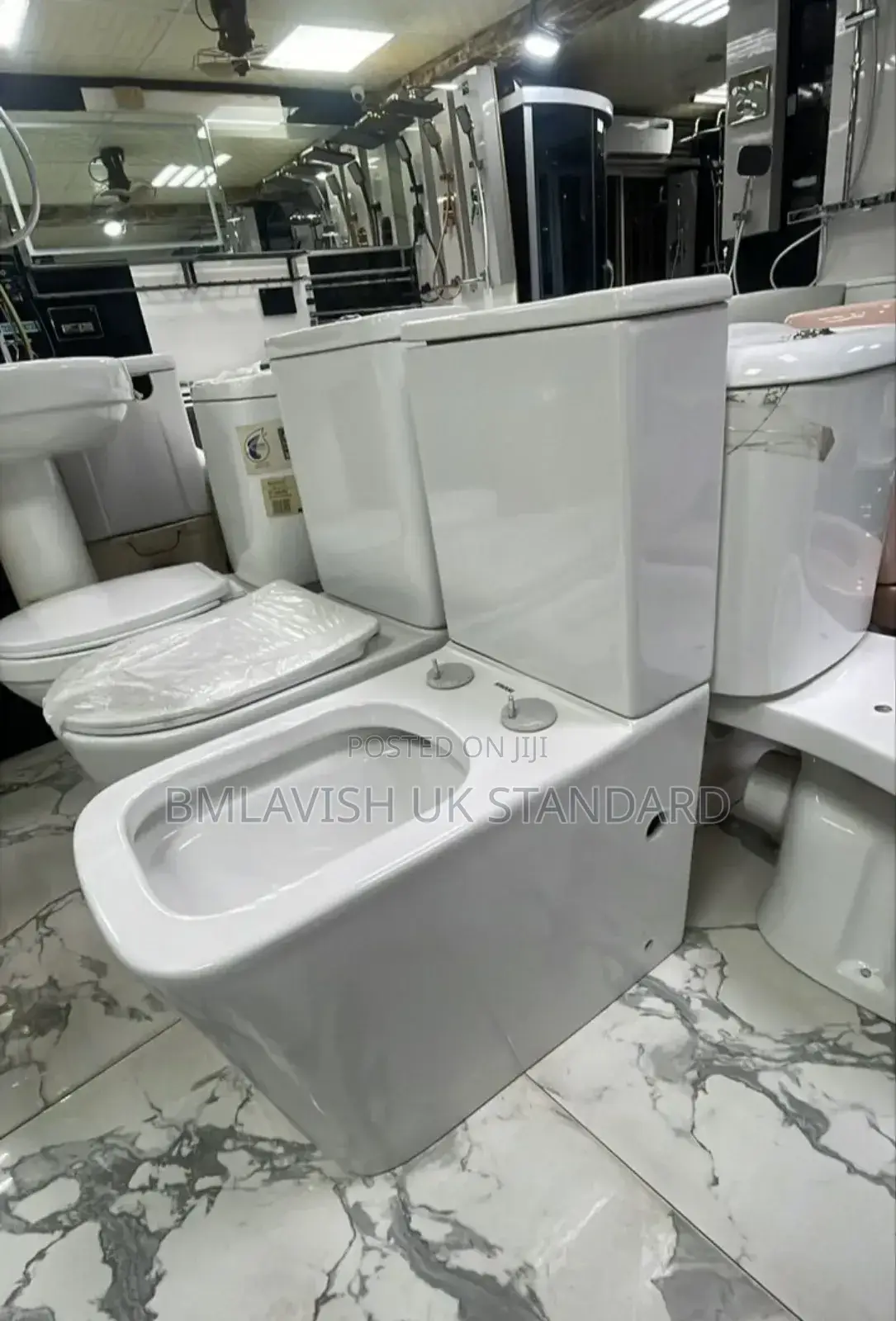 White England Water Closet With Standing Wash Hand Basin