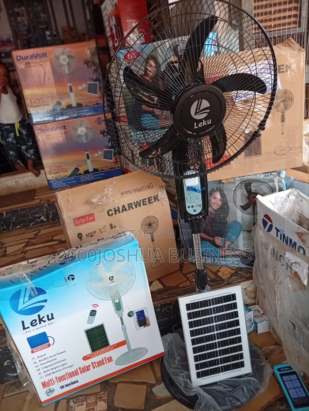Solar and Rechargeable Fan