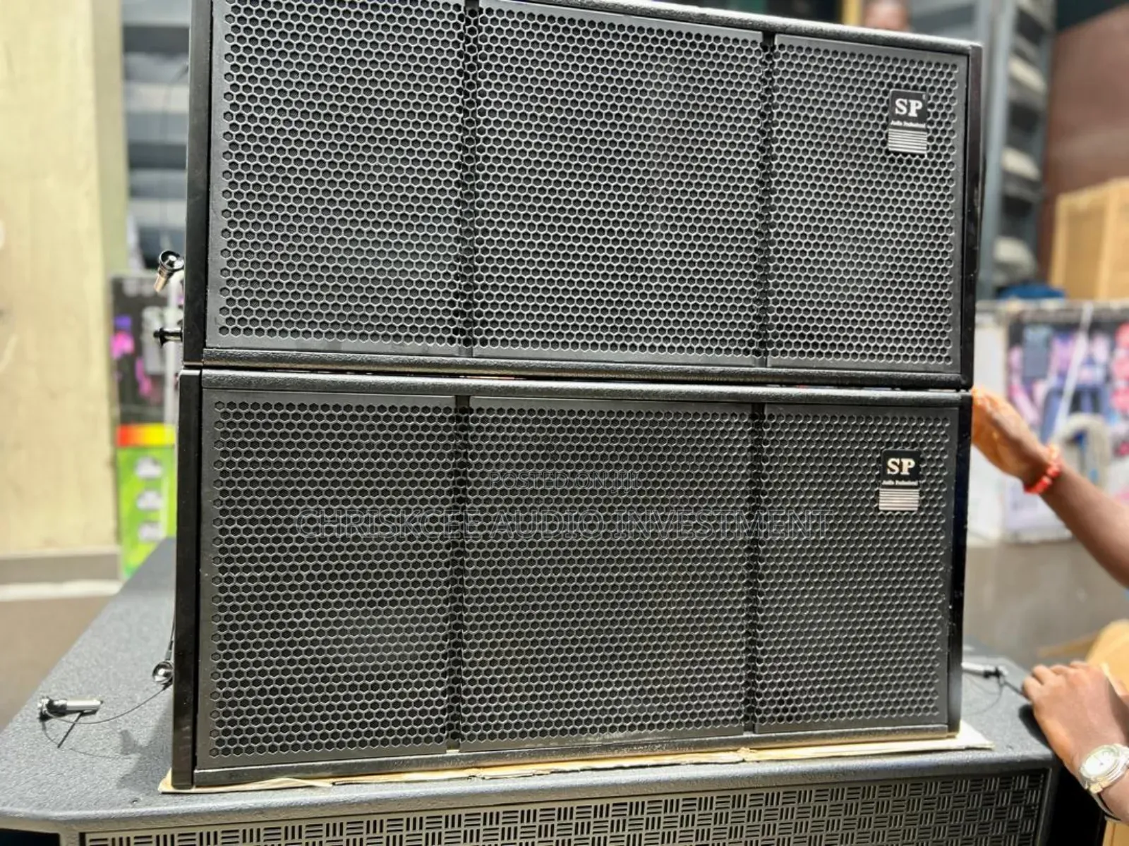 Sound Prince Sp M210 Double 10" Line Array Speaker -Pair