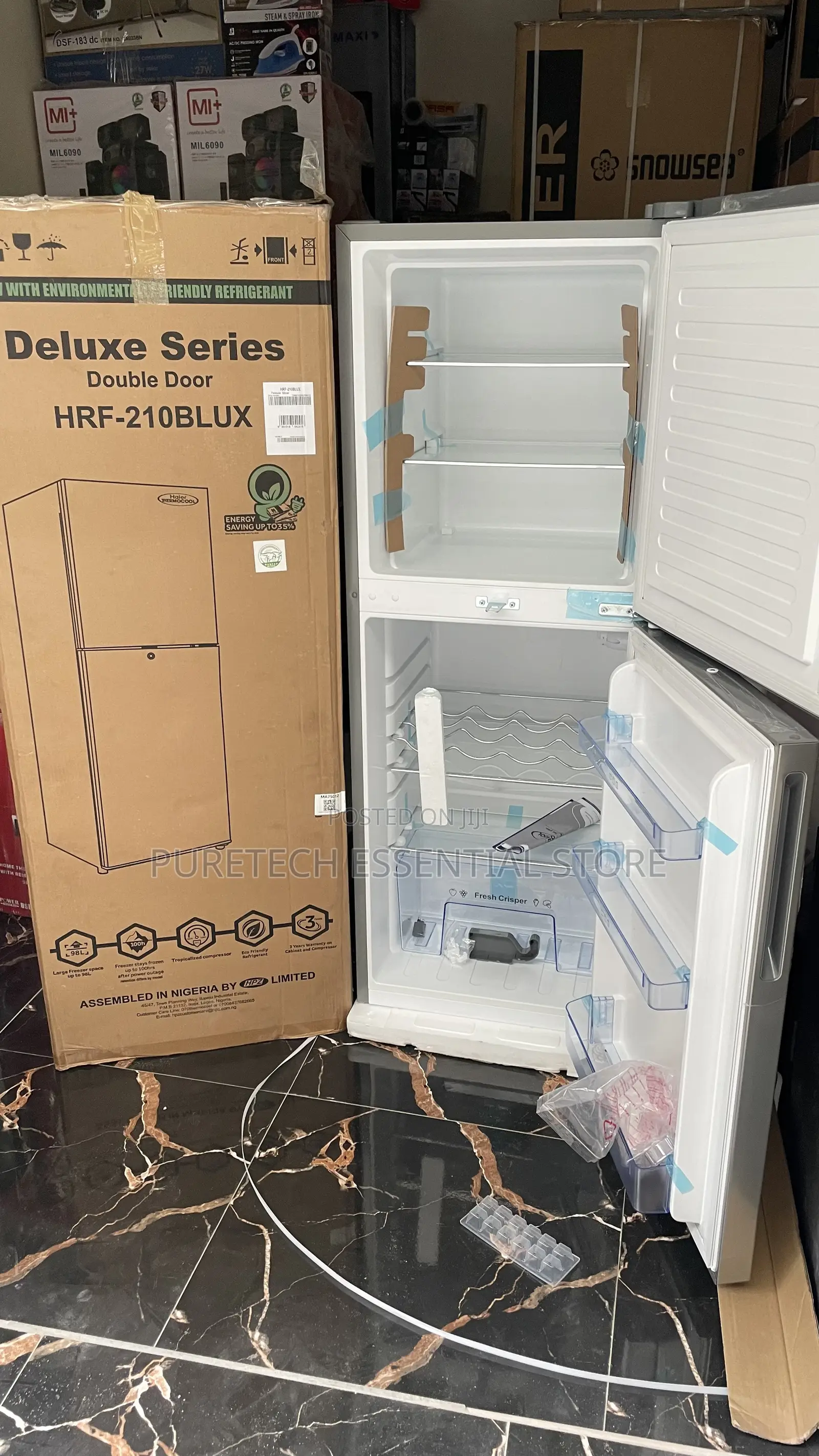 Original Haier Thermocool 205l Double Door Refrigerator Top Freezer