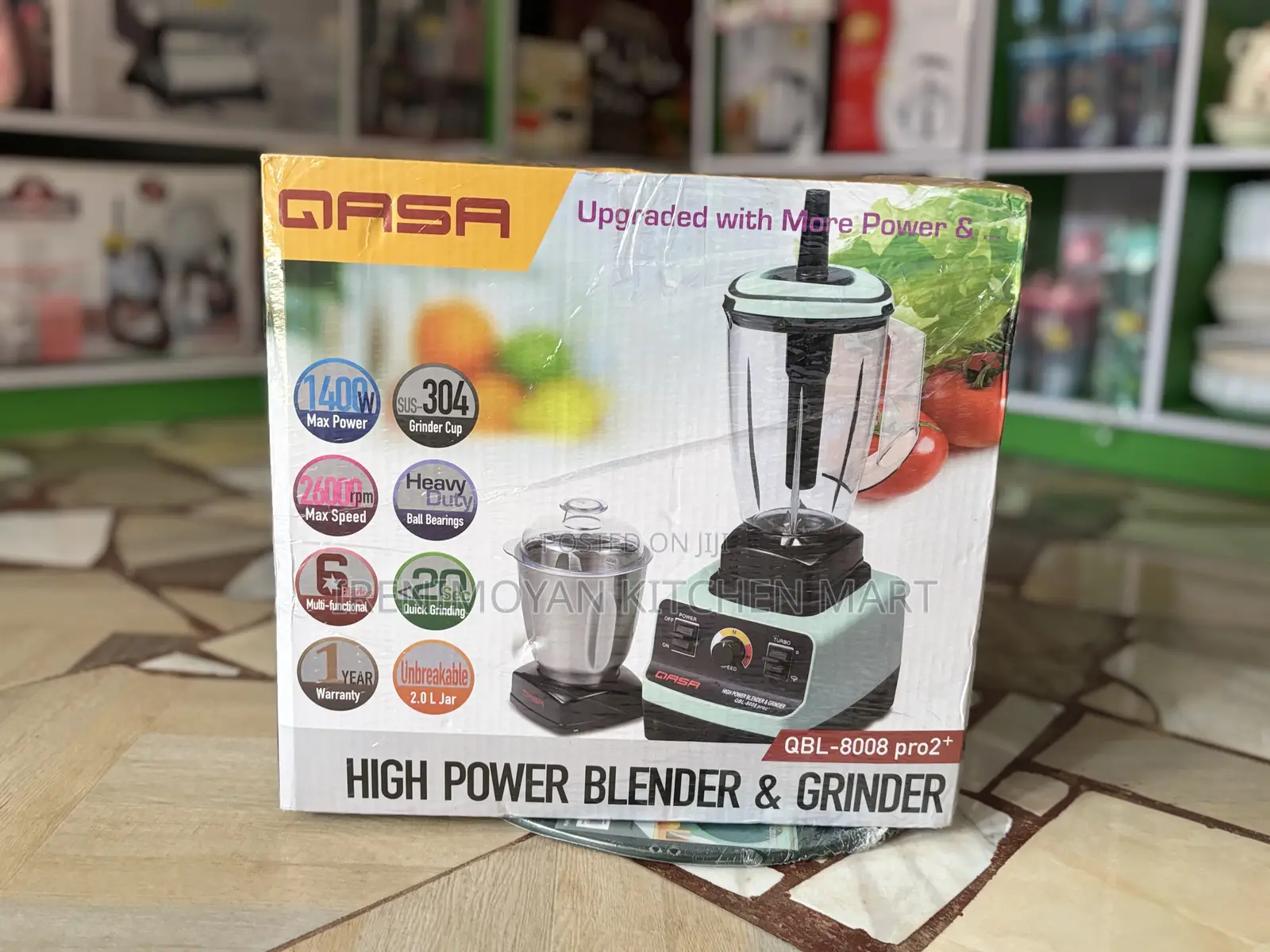 Qasa QBL-8008 Pro2+ High Power Blender Grinder