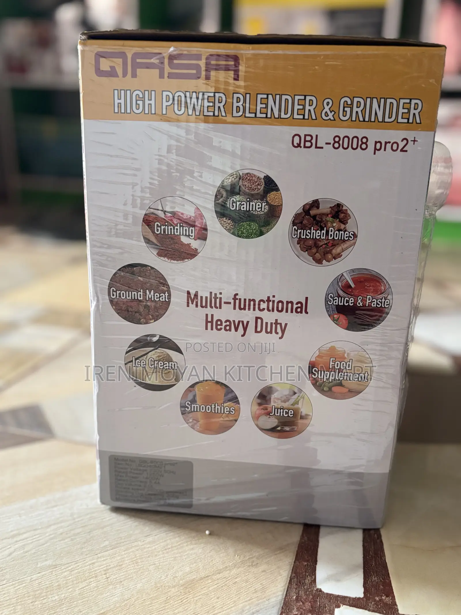 Qasa QBL-8008 Pro2+ High Power Blender Grinder