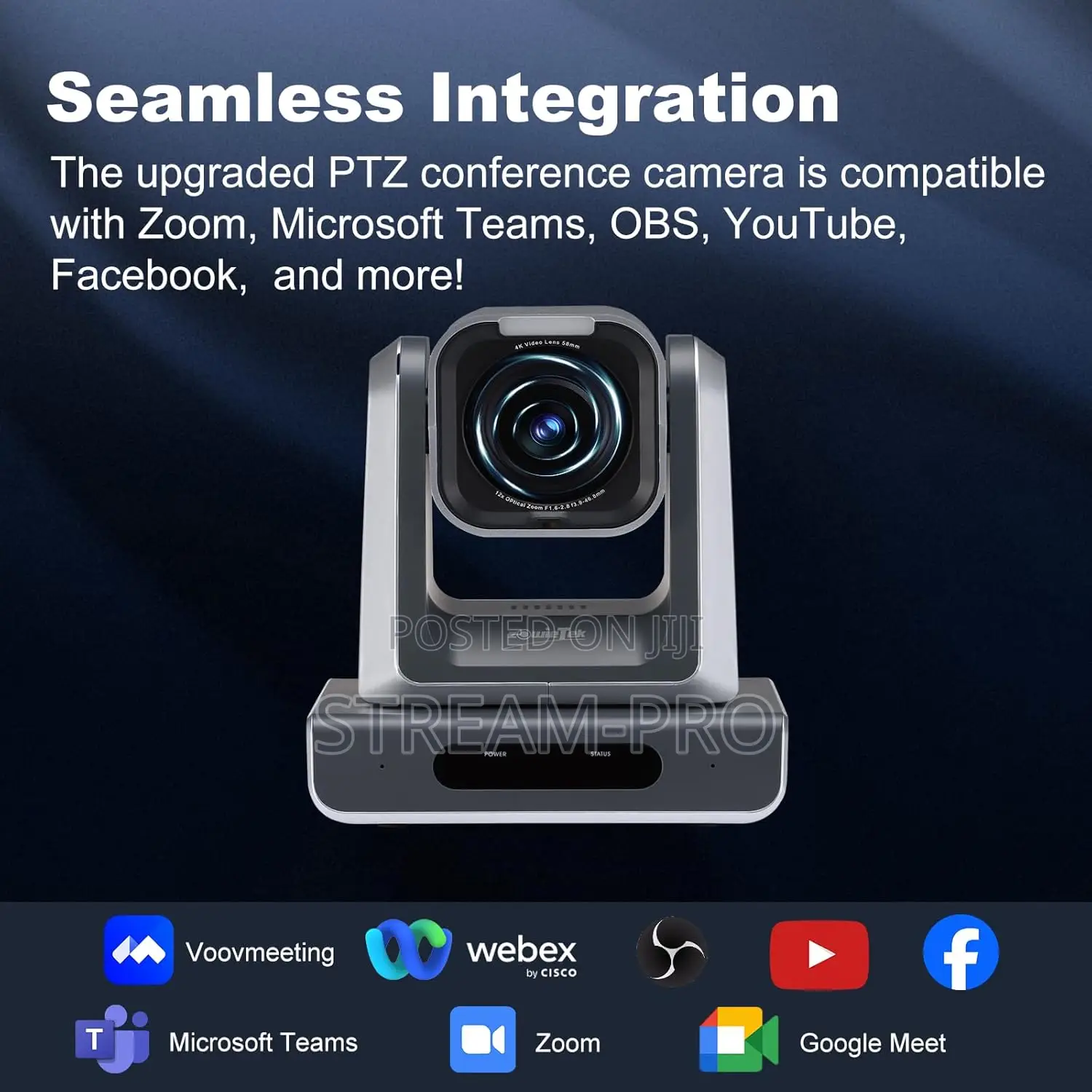 Zowietek PTZ Ndihx 20x Optical Zoom Camera