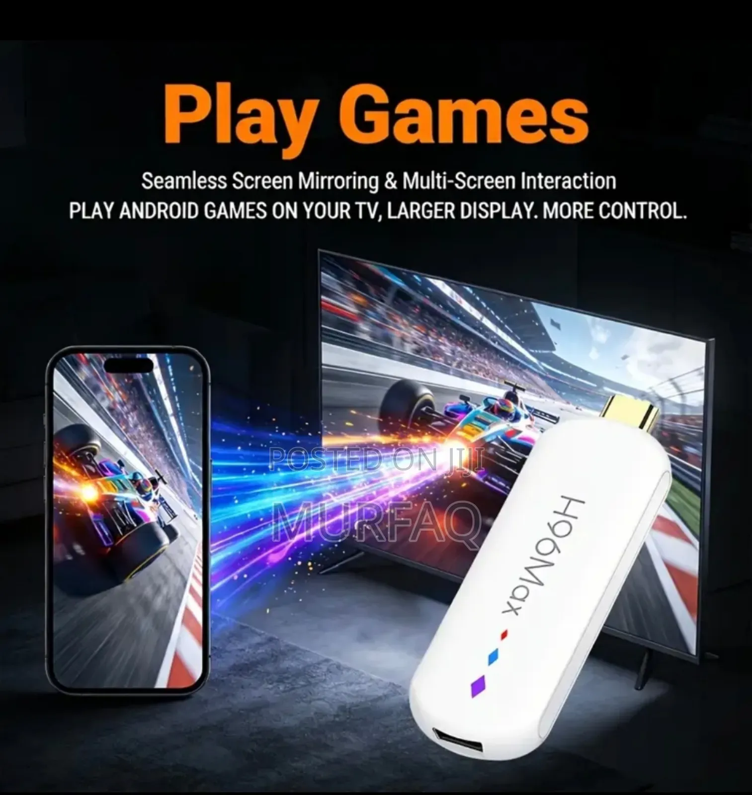 H96 Max Tv Stick 2gb 16gb Android 14 Tv Box Voice Asst. Bt Remote