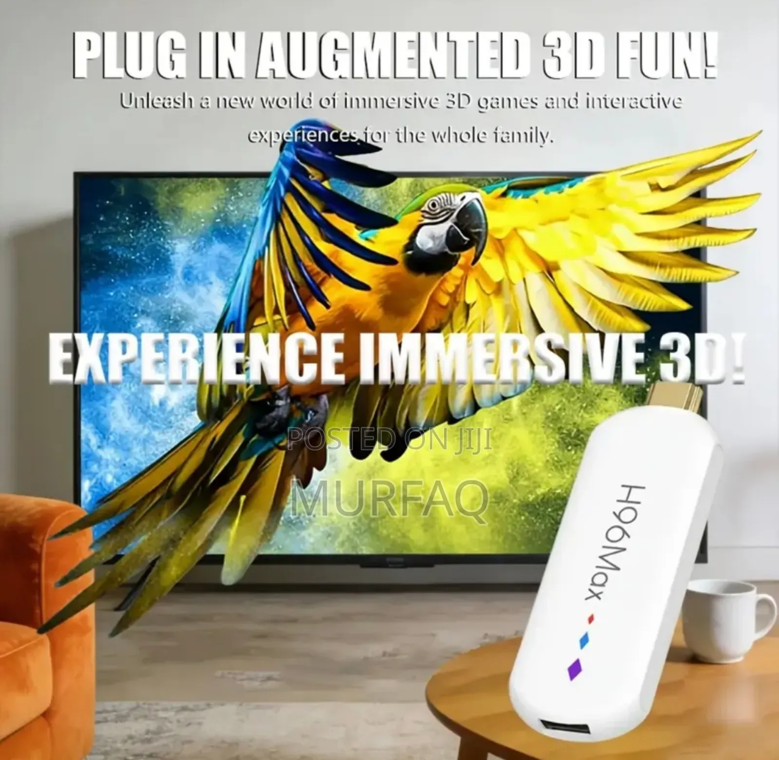 H96 Max Tv Stick 2gb 16gb Android 14 Tv Box Voice Asst. Bt Remote