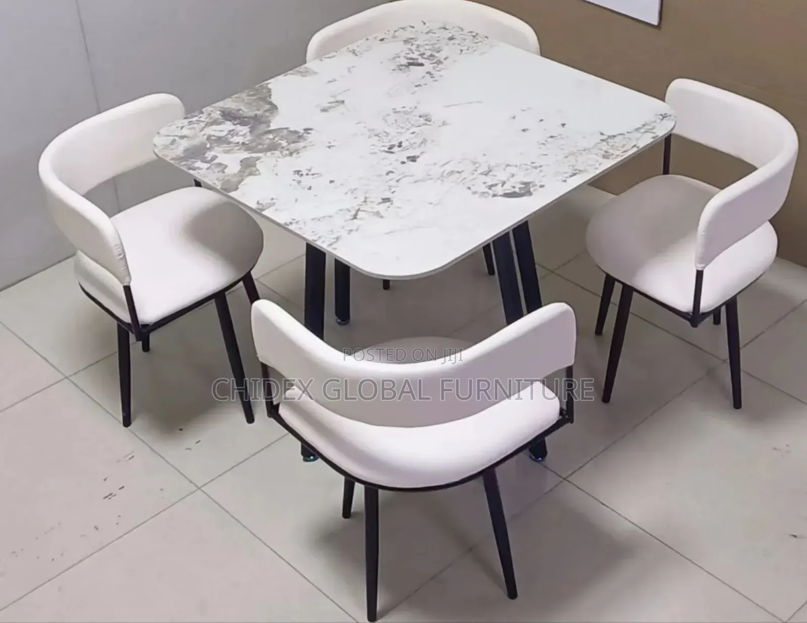 Simple Marble Top Dining Table Sets Available In Different Colors