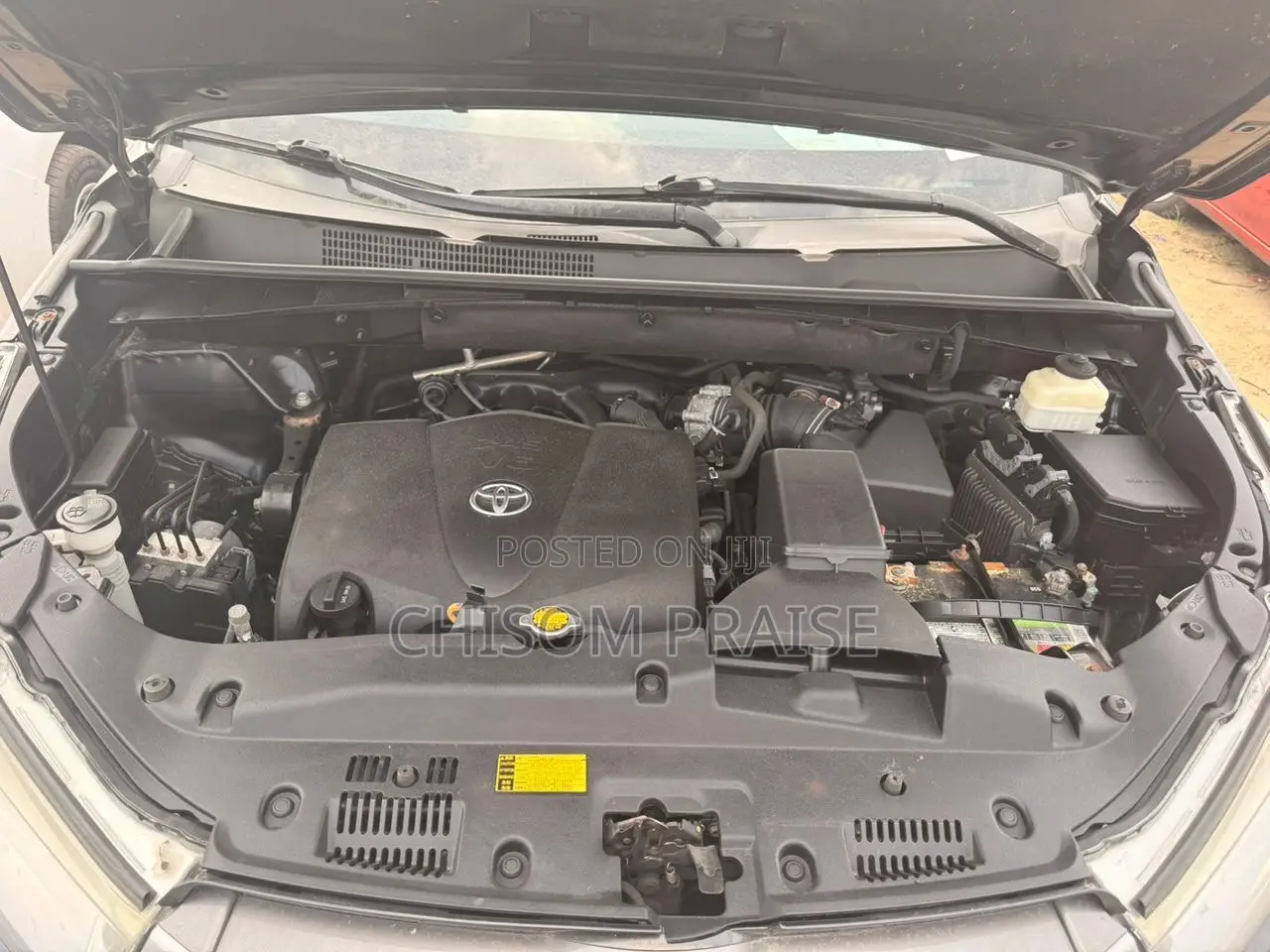 Toyota Highlander XLE 4x4 V6 (3.5L 6cyl 8A) 2017 Black