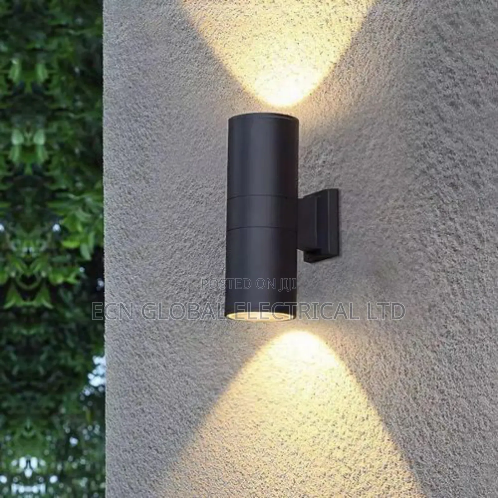 Black Cylindrical Led Outdoor Wall Lamp – Modern Waterproof Wall Light