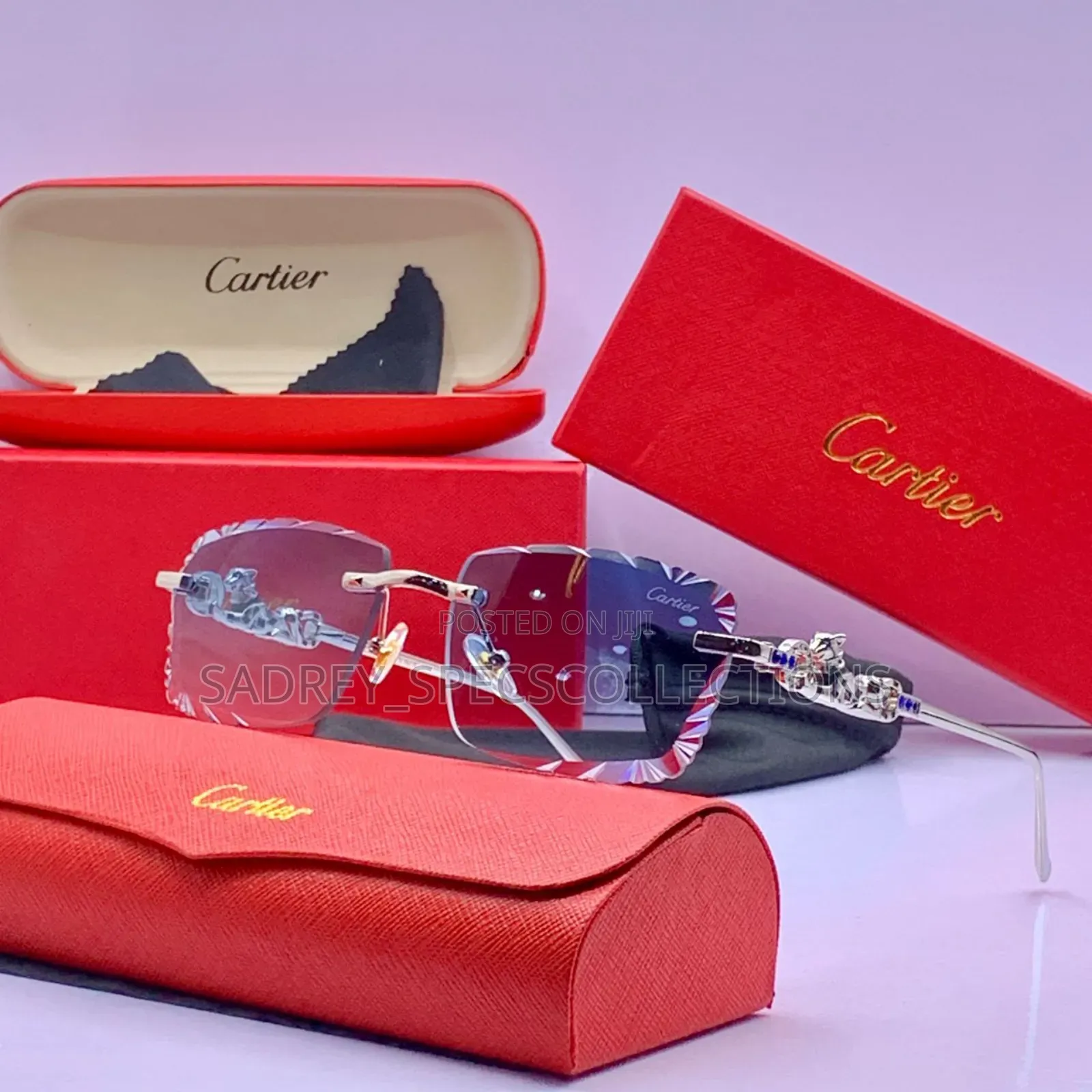Cartier De La Ream Sunglasses Sunshades Proper Fit for Men Unisex