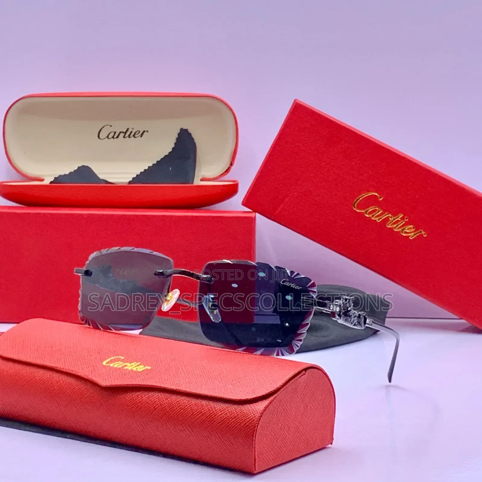 Cartier De La Ream Sunglasses Sunshades Proper Fit for Men Unisex