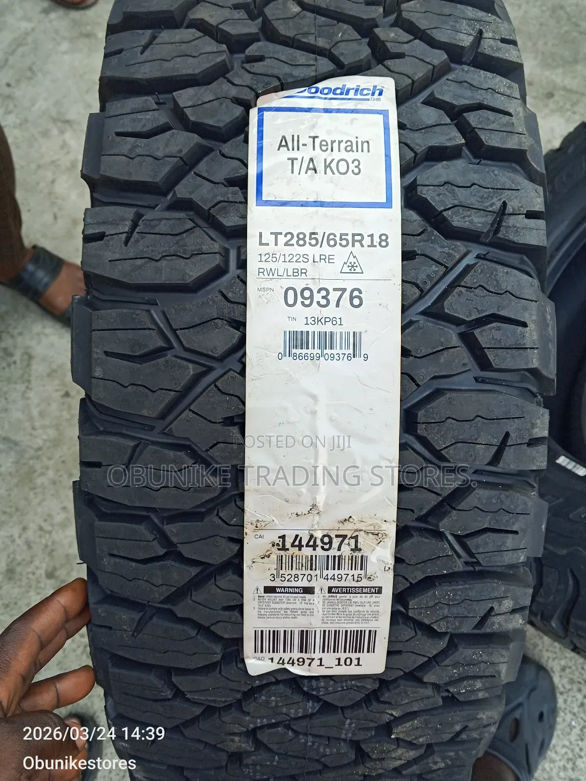 285/65r18 Bfgoodrich Tyre