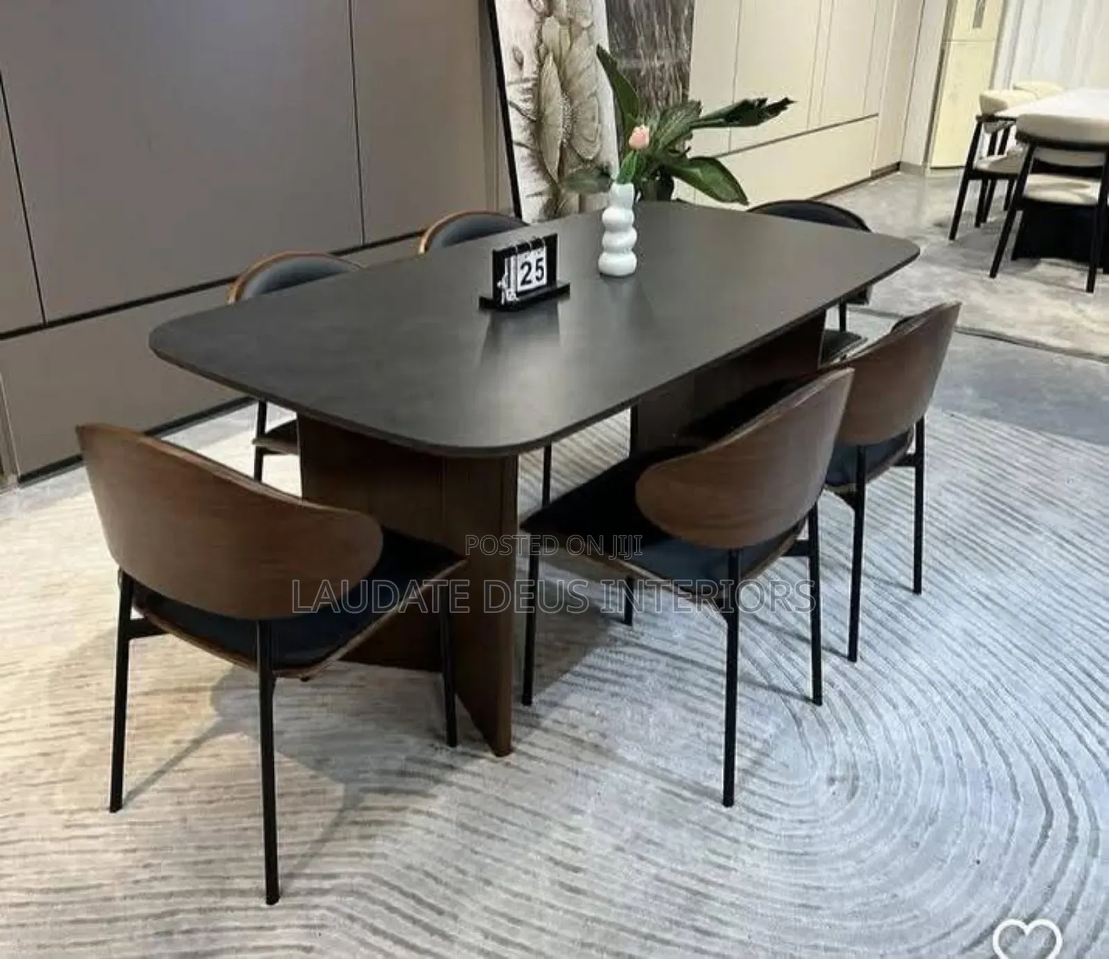 New Imported Contemporary 6 Seaters Marble Top Dining Table