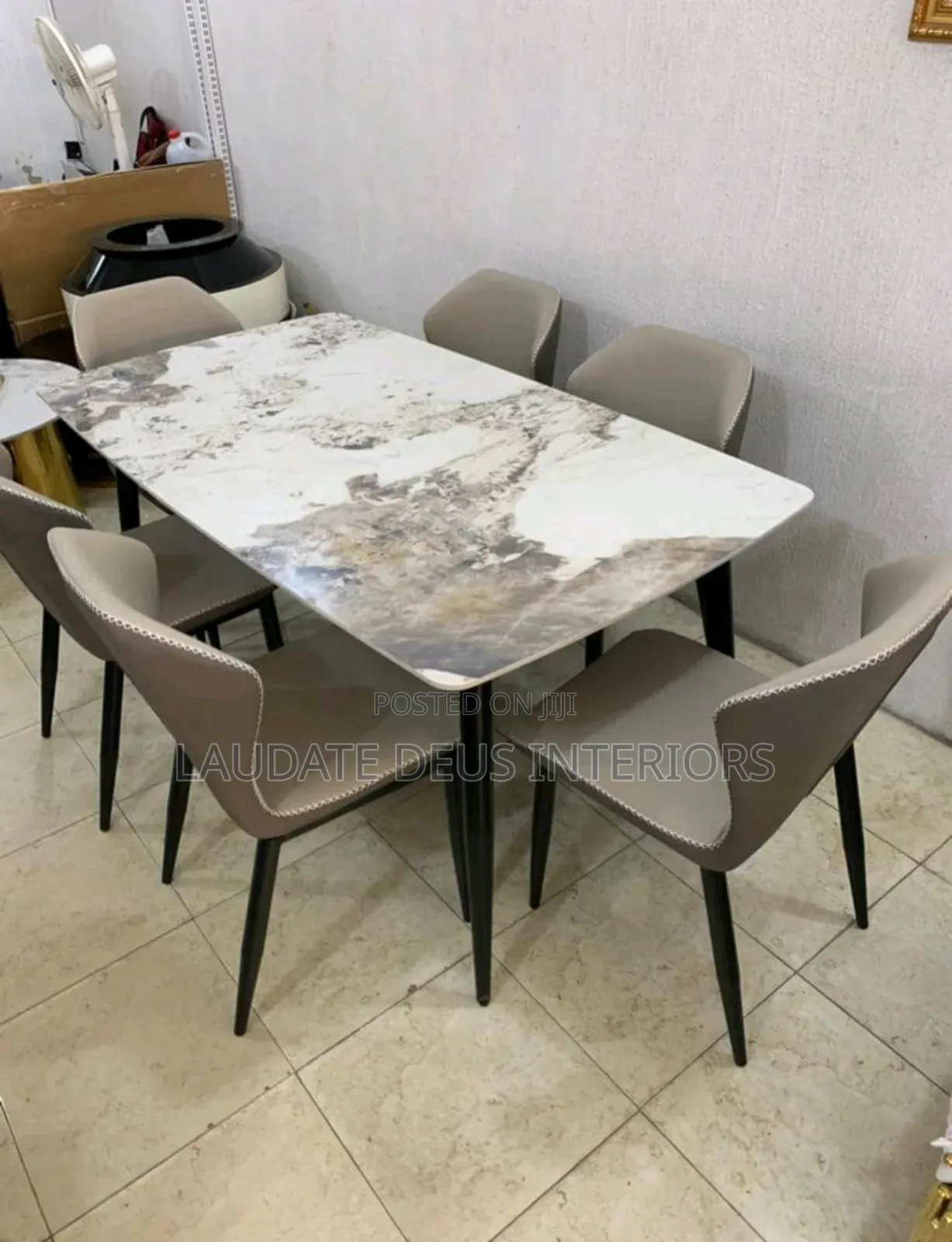 New Imported Classic Marble Top Dining Table