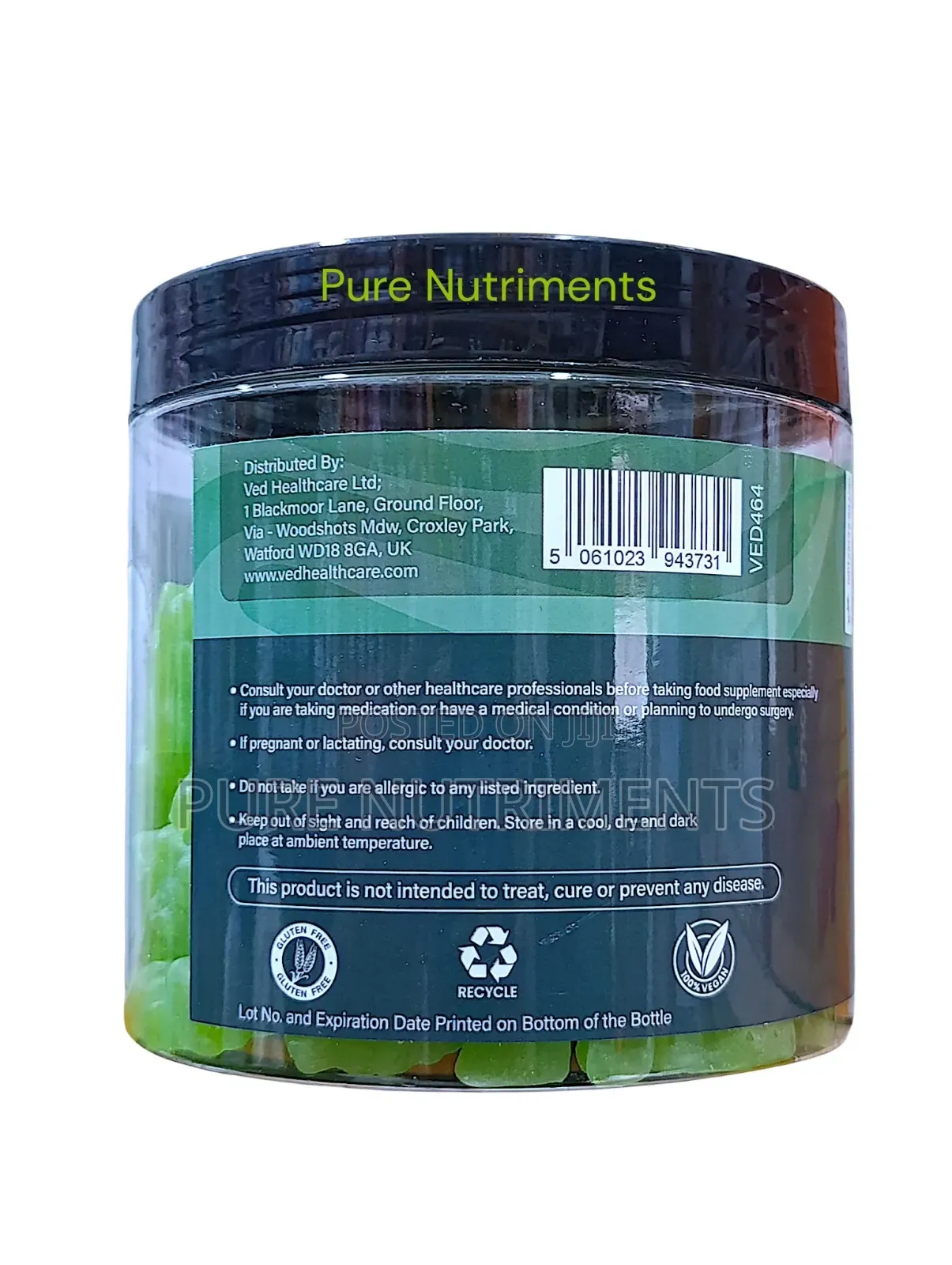Ved Biotin Gummies 120 Gums– Hair Growth, Strong Nails Healthy Skin