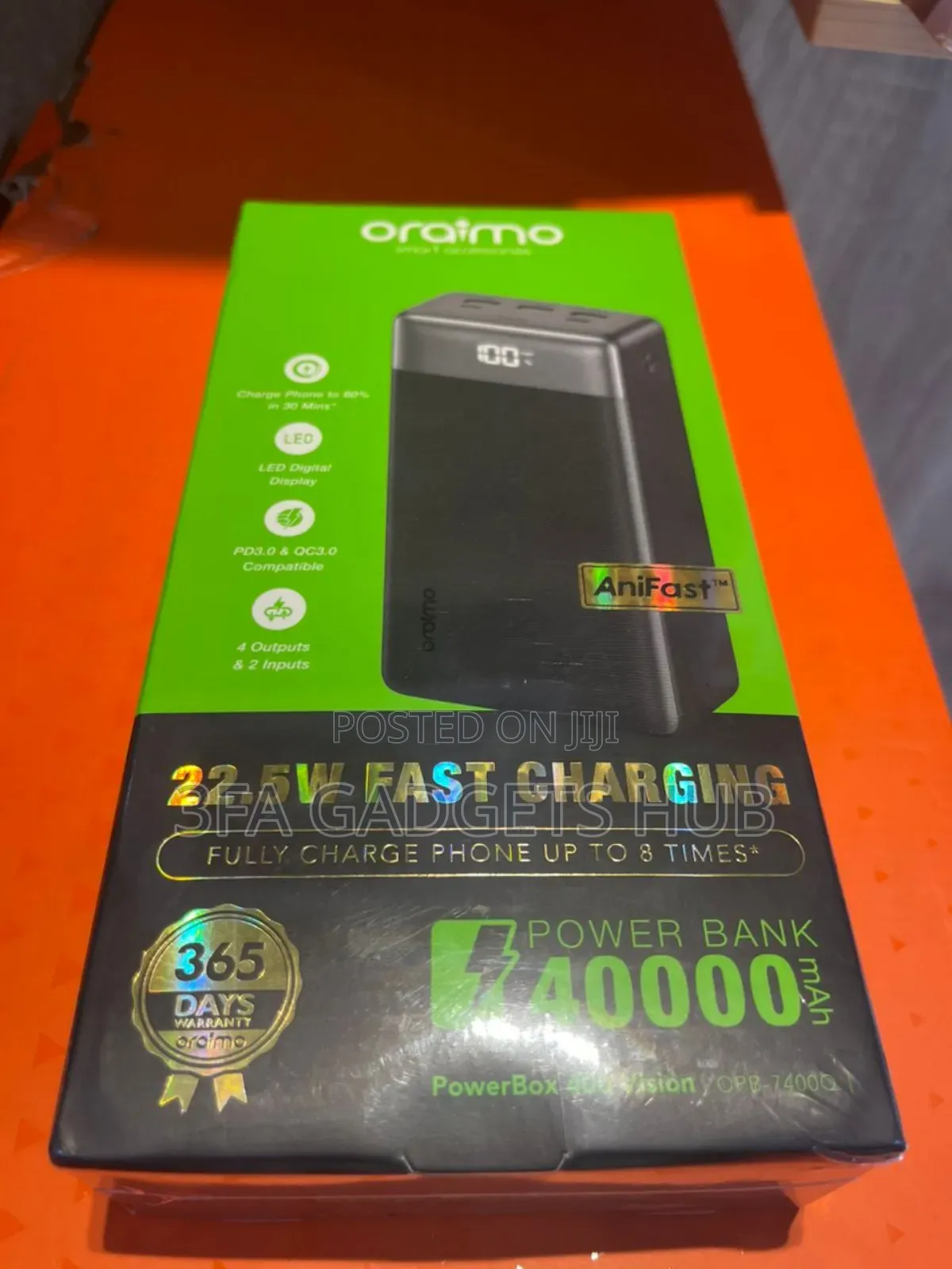 40,000 Mah Oraimo Powerbank