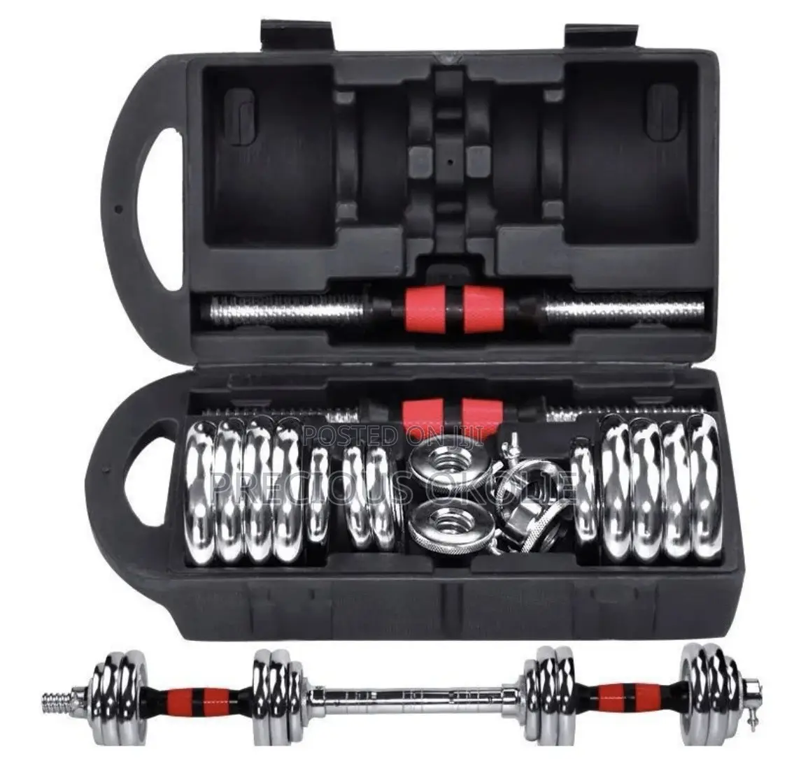 30kg Chrome Dumbbell Bell Set