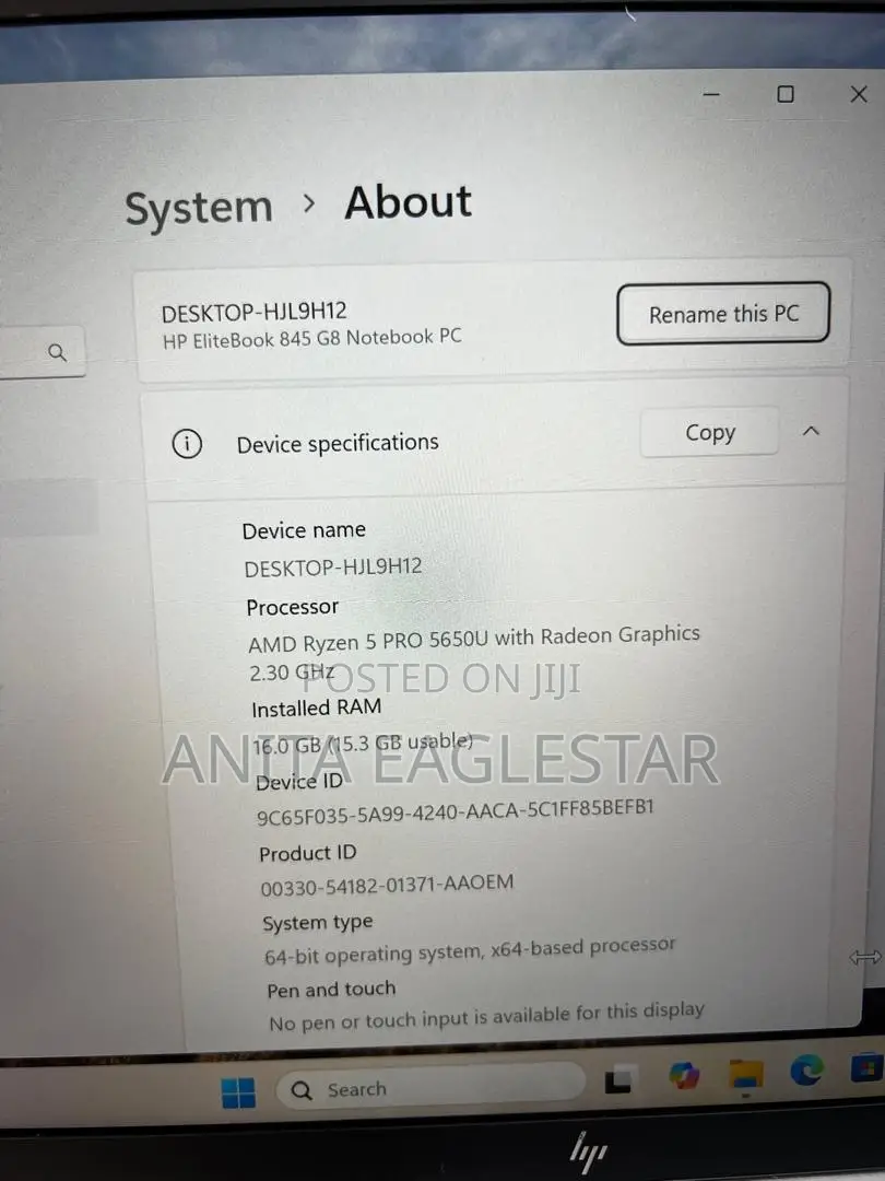 Laptop HP EliteBook 845 G8 16GB AMD Ryzen 5 SSD 256GB