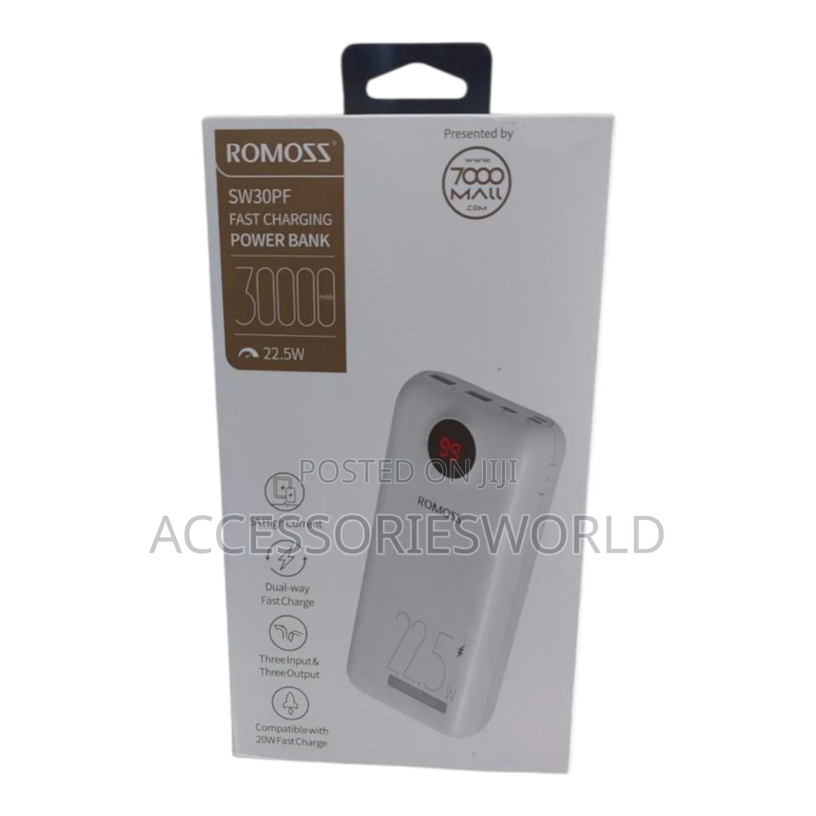 Romoss Sw30pf 30,000mah Fast Charging Power Bank