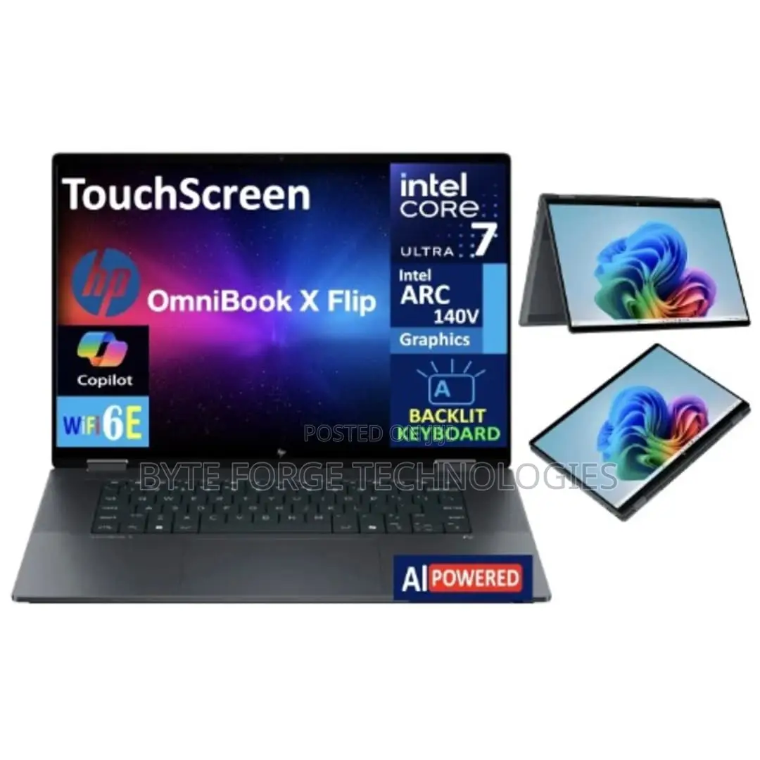 New Laptop HP OmniBook X Flip 16" 16GB Intel Core Ultra 7 SSD 1T