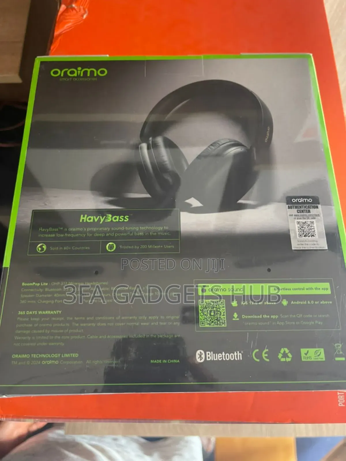 Oraimo Bluetoth Headphone