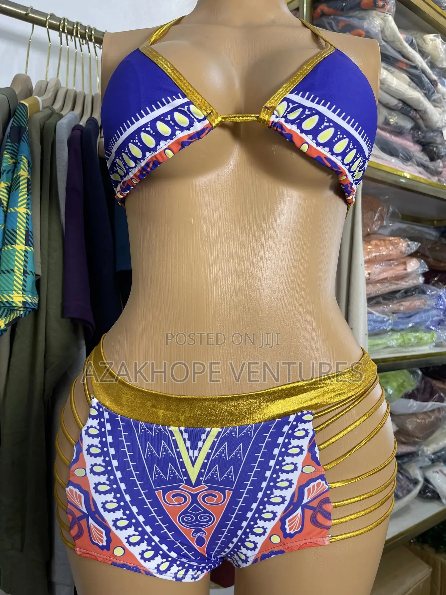 2 Piece Swim Suit African Style