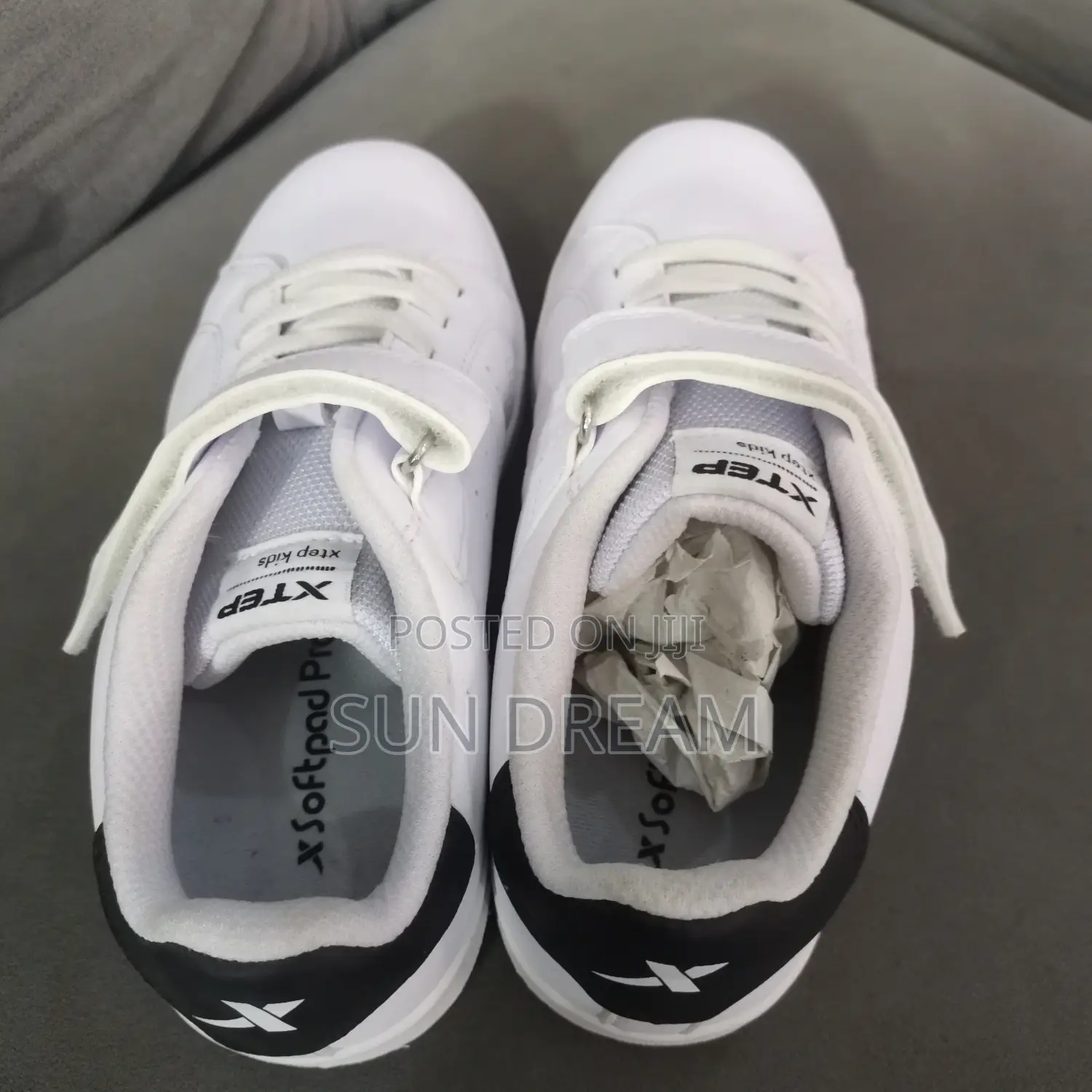White Shoes White Sneaker Unisex Sport Shoes Size 34
