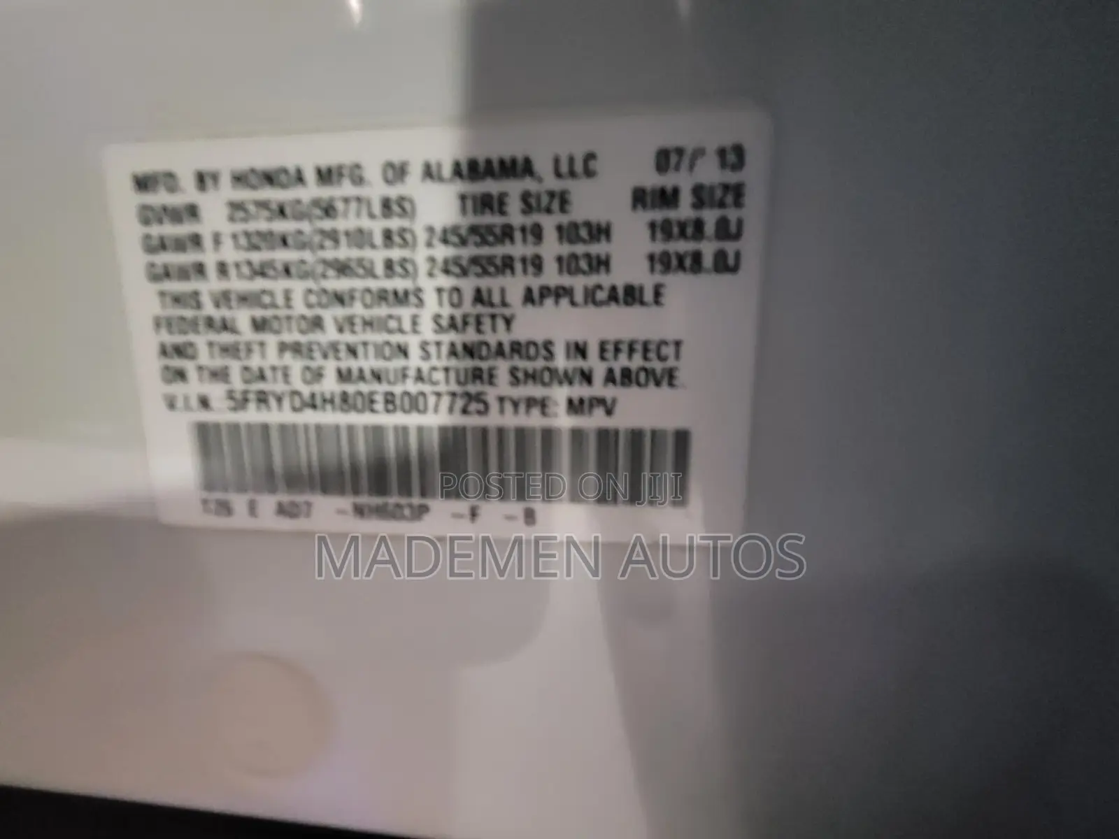Acura MDX 2015 White