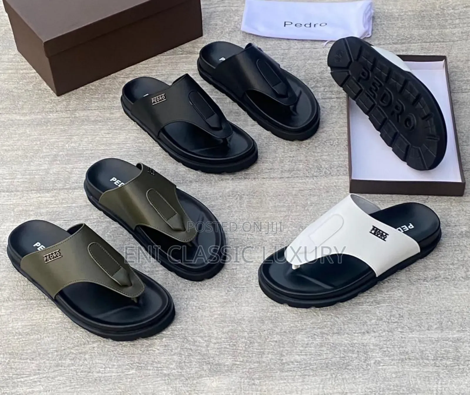 Pedro Luxury Men's Slippers Well Banded Package