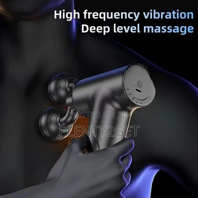 Portable Handheld Massager - Rechargeable Device With 3-Speed Adjustab