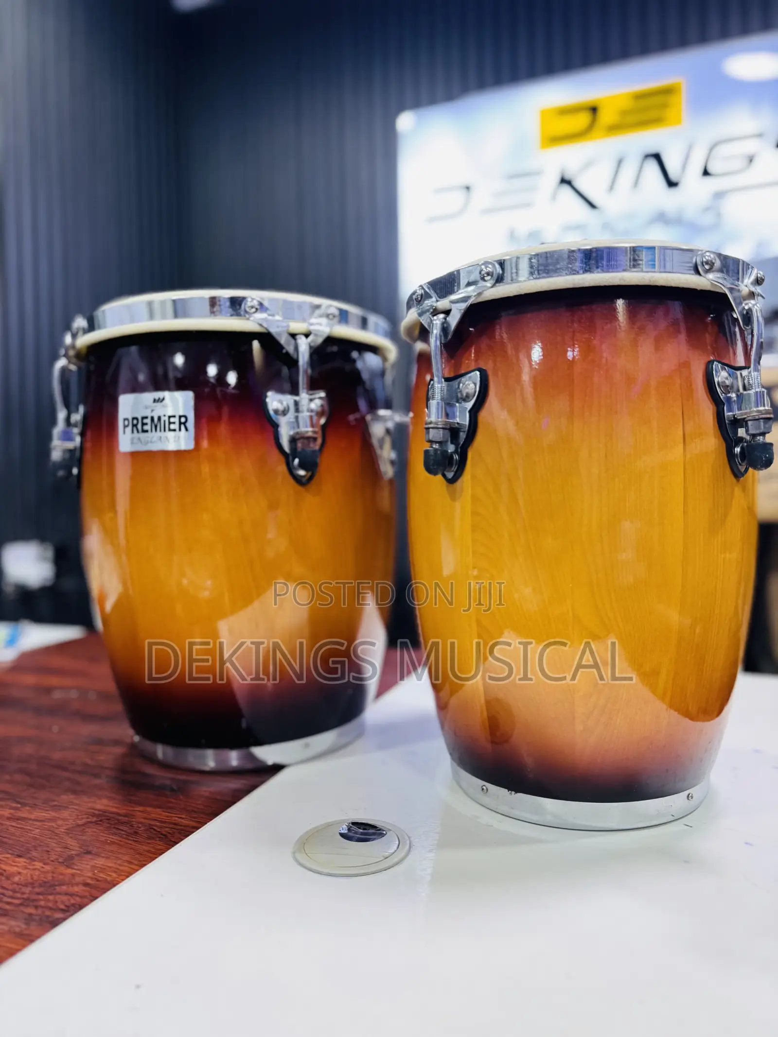 Premier England Wooden Mini Conga Drum With Stand