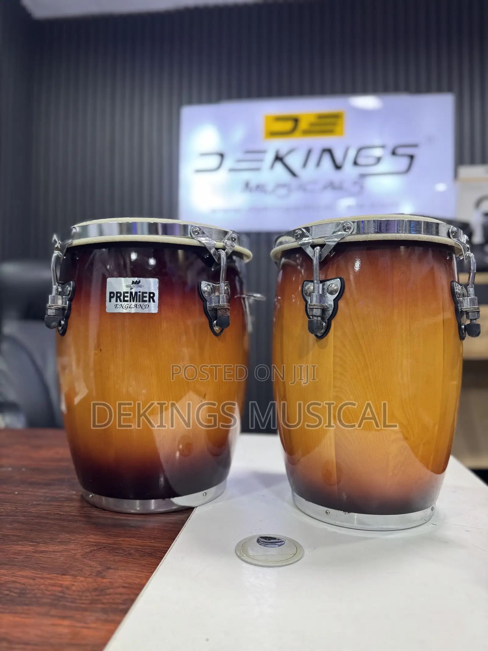 Premier English Mini Conga Percussion Drum With Stand