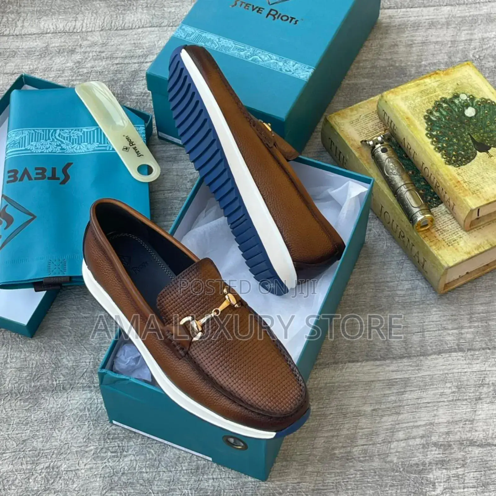 Steve Riots Genuine Leather Luxury Designer Men's Shoes